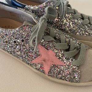 Like NEW 💖 Golden Goose glitter 💖 ✨ Pink 🌟 Size 34